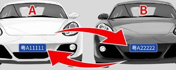 车牌不满一年可以互换吗